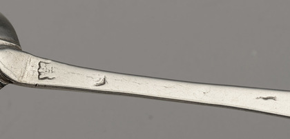 Scottish? 17th Century Silver Laceback Trefid Spoon - Reeded Rat Tail, Rounded or Spatula End
